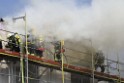 Dachstuhlbrand Koeln Poll Geislarerstr P255